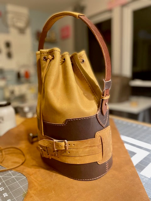 The Heritage Buckle Leather Bucket Bag