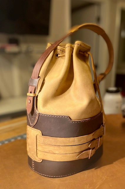The Heritage Buckle Leather Bucket Bag