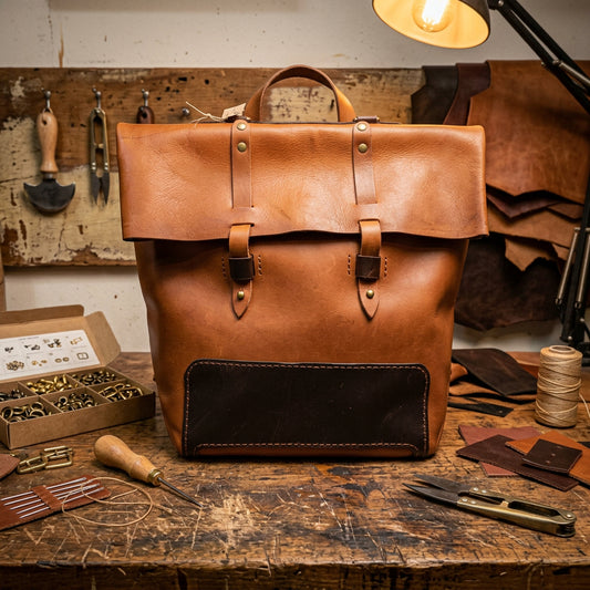 Hand-Stitched Leather Backpack | Artisan Crafted