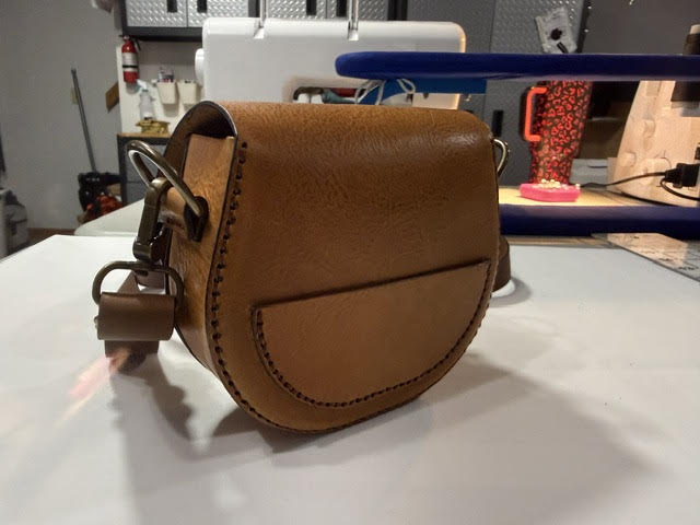 Epiphany | Hand-Stitched Leather Mini Saddle Crossbody Bag